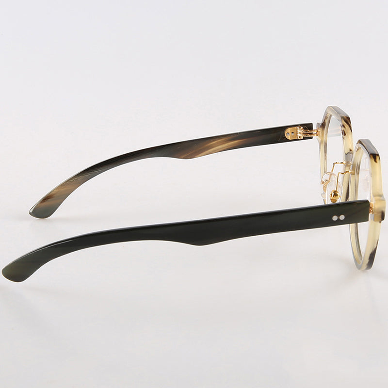 Buffalo Horn Round Glasses NJ1007