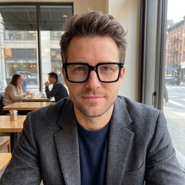 Rectangle Glasses A3930 - Wide Frames for Men with Larger Heads