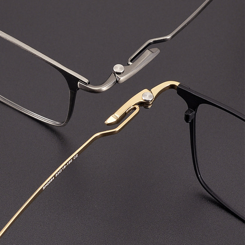 Square Glasses EF1095 - Wide Frames for Men with Larger Heads