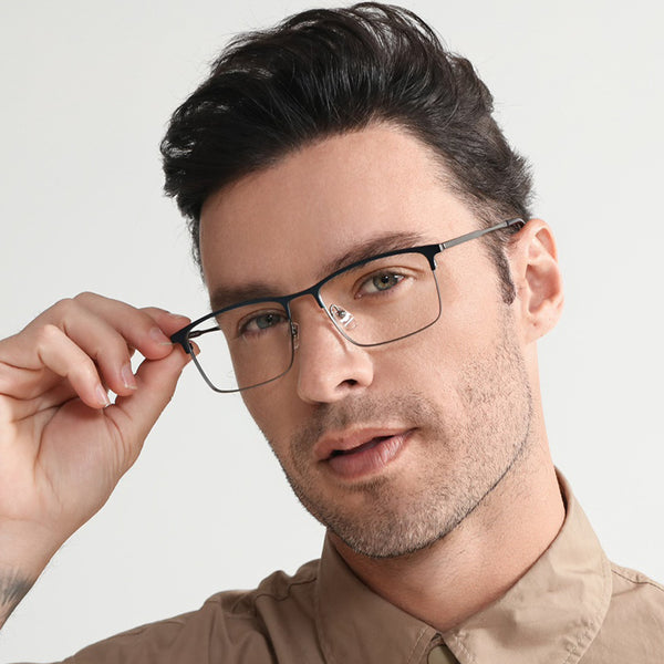 Rectangle Glasses MW1372 - Wide Frames for Men with Larger Heads