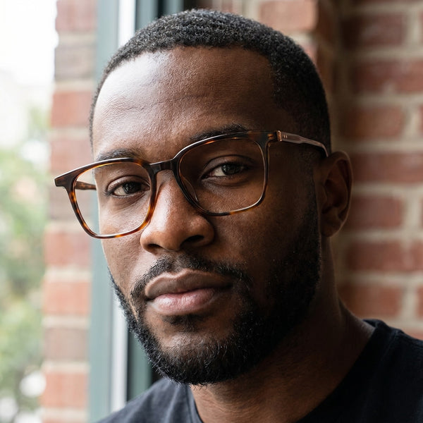 Square Glasses EF1141 - Wide Frames for Men with Larger Heads