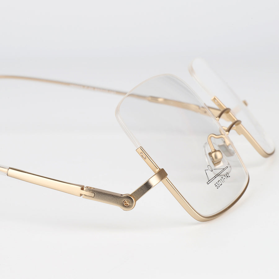 Square Billiards & Pool Glasses RV1052 – Reverse Half-Rim, Adjustable Tilt