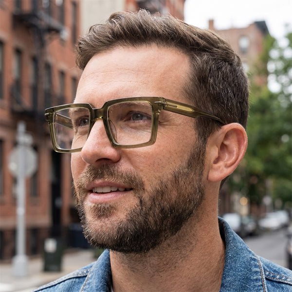Rectangle Glasses A3930 - Wide Frames for Men with Larger Heads