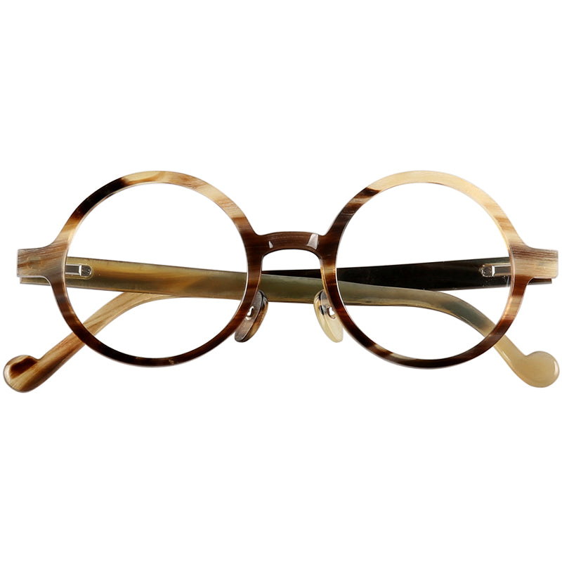 Buffalo Horn Round Glasses NJ1155