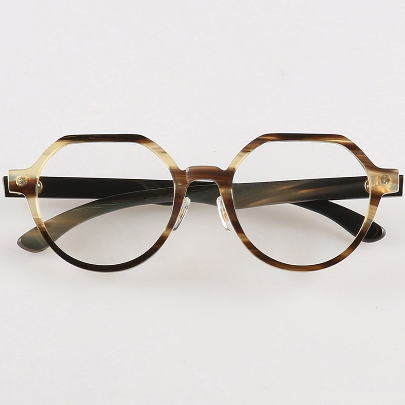 Buffalo Horn Round Glasses NJ1007