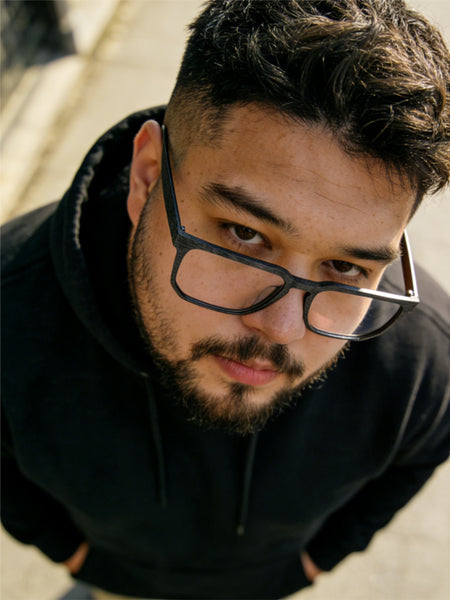 Square Glasses A1046 - Wide Frames for Men with Larger Heads