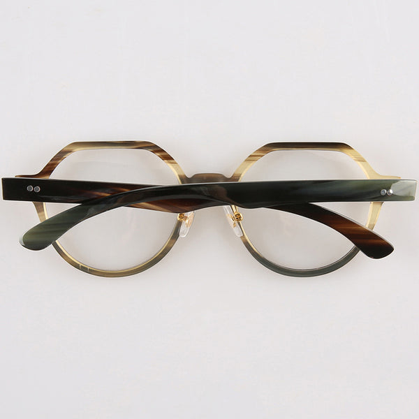 Buffalo Horn Round Glasses NJ1007