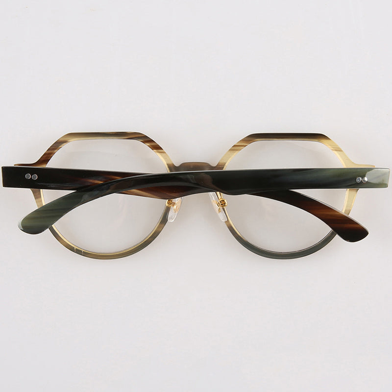 Buffalo Horn Round Glasses NJ1007