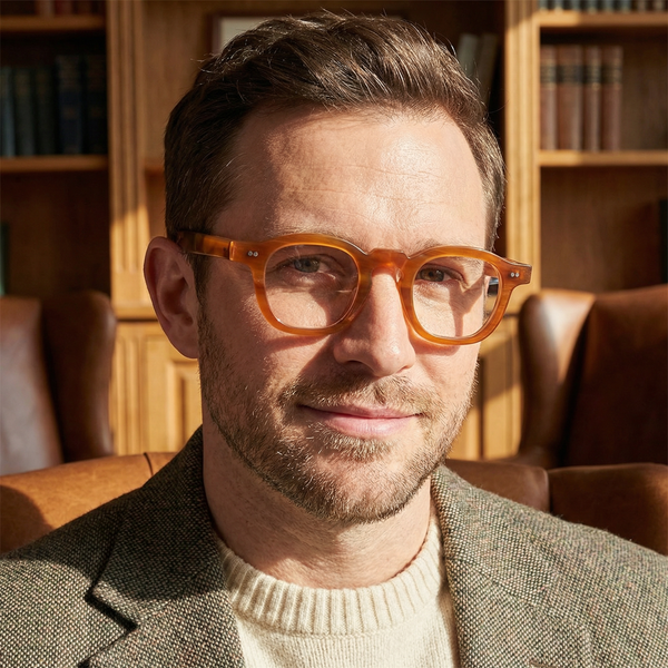 Buffalo Horn Square Glasses NJ1165