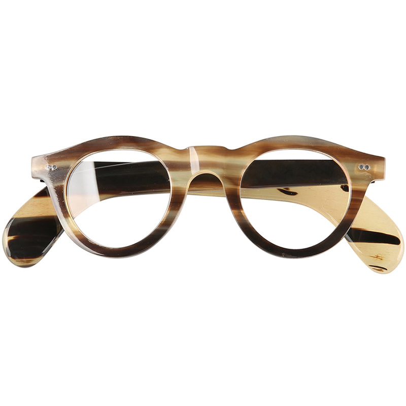Buffalo Horn Round Glasses NJ1104
