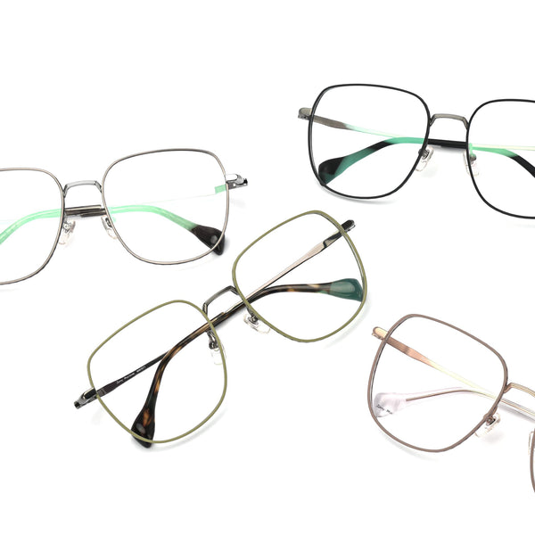 Square Glasses MW1417 - Wide Frames for Men with Larger Heads