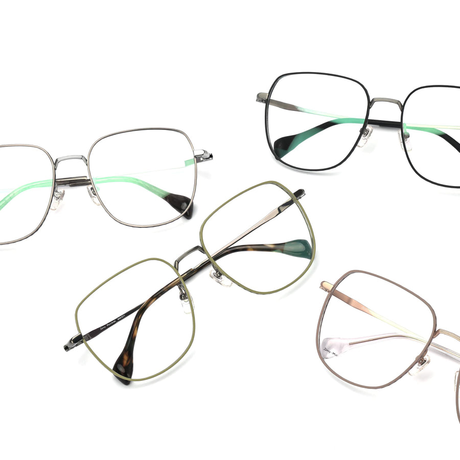 Square Glasses MW1417 - Wide Frames for Men with Larger Heads