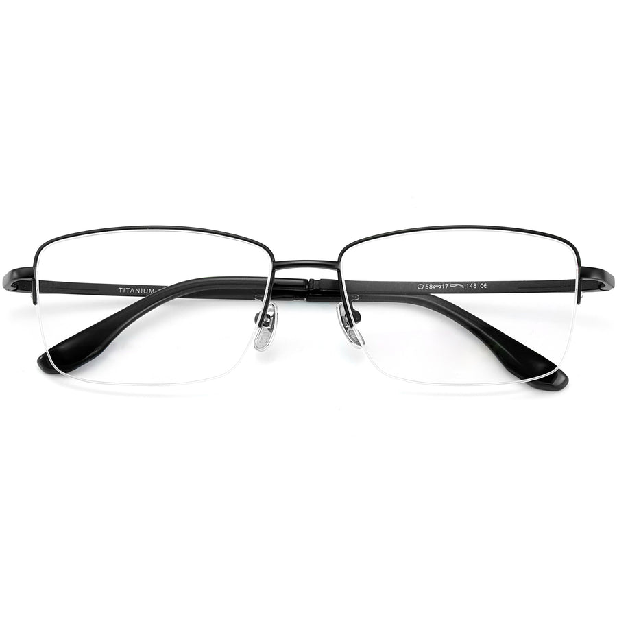 Rectangle Glasses EF1069 - Wide Frames For Men With Larger Heads