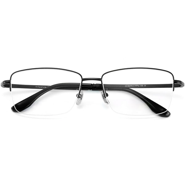 Rectangle Glasses EF1069 - Wide Frames For Men With Larger Heads
