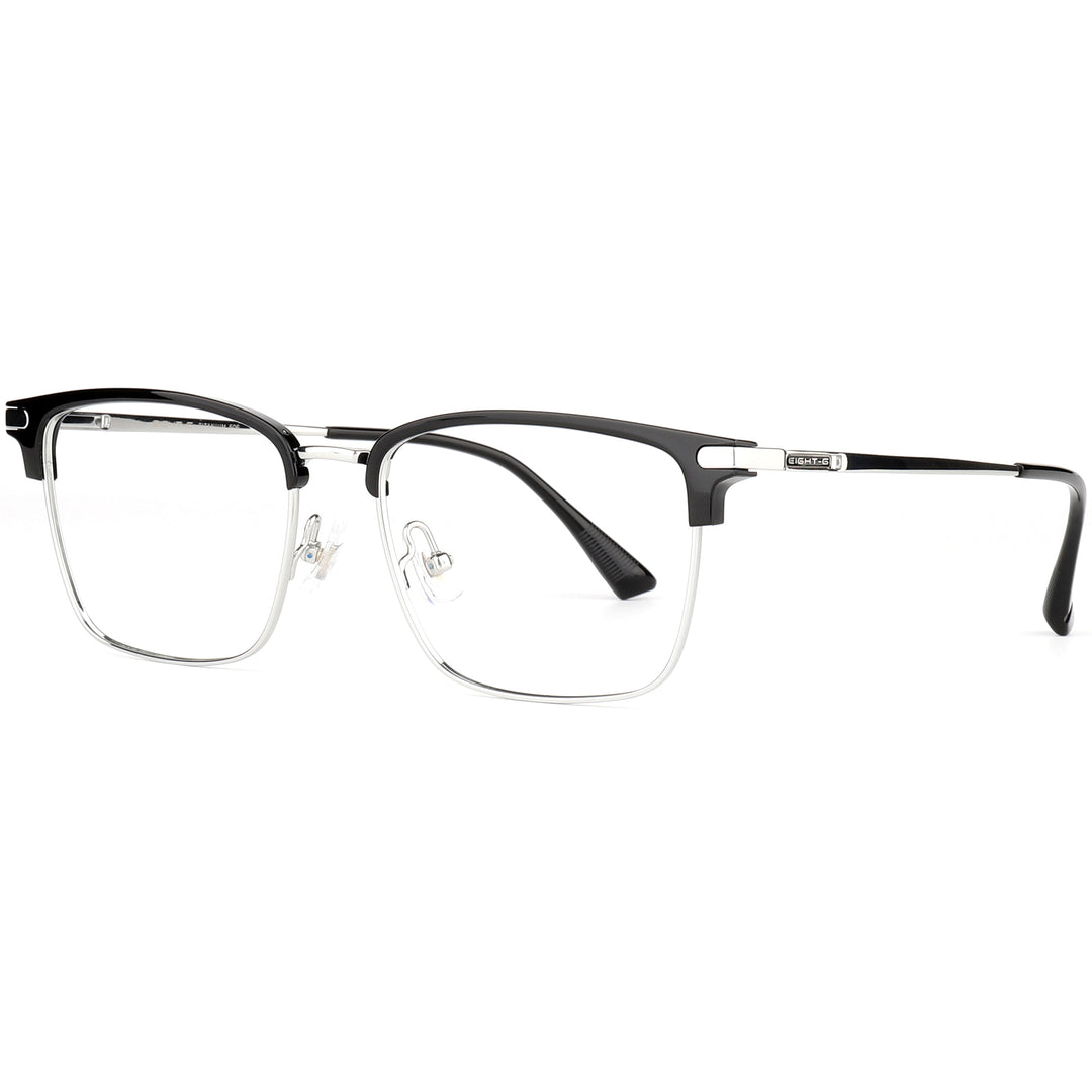 Browline Glasses EF1155 - Wide Frames for Men with Larger Heads