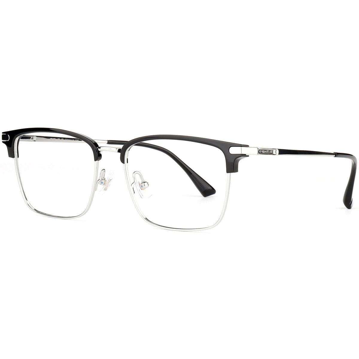 Browline Glasses EF1155 - Wide Frames for Men with Larger Heads