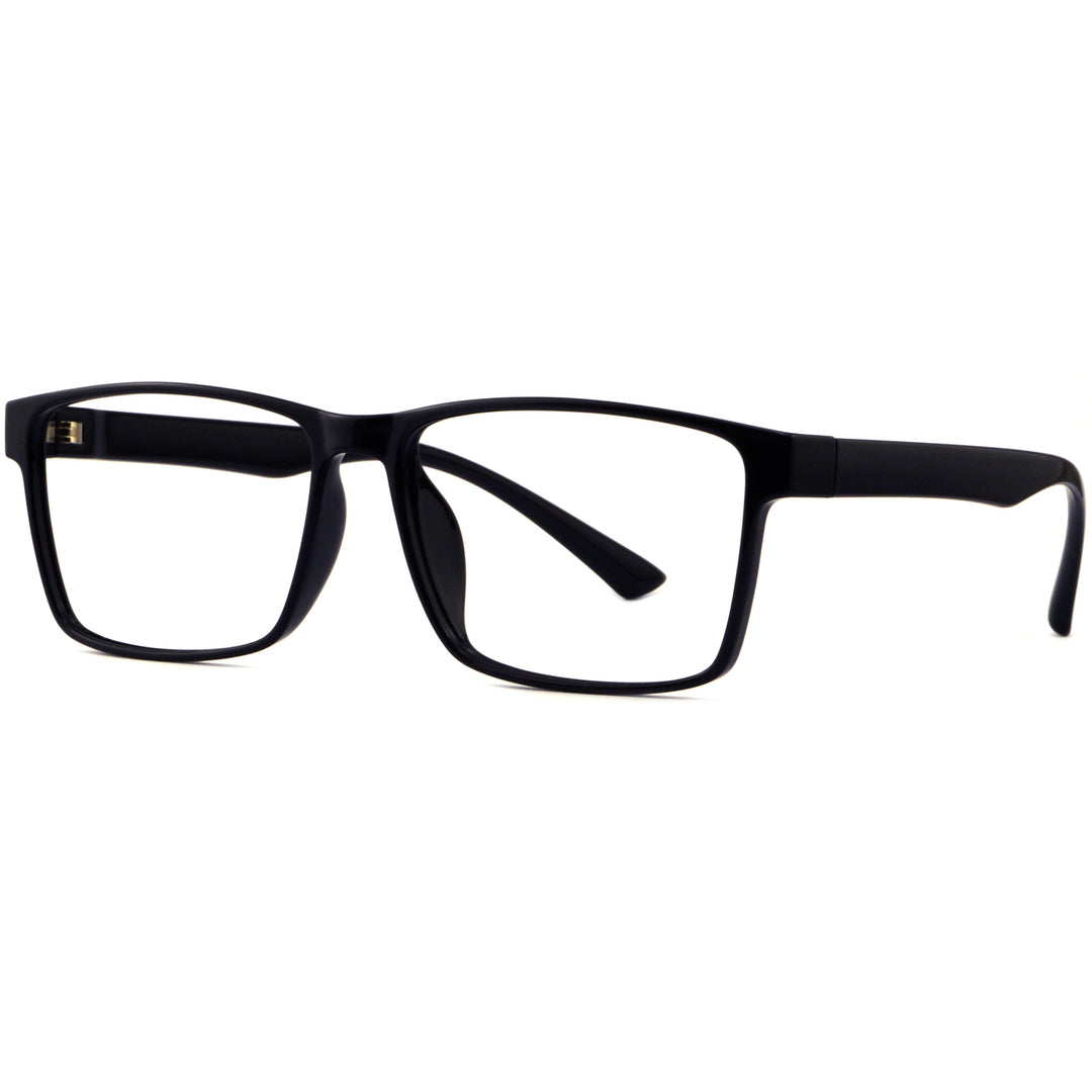 Rectangle Glasses A3918 - Wide Frames for Men with Larger Heads