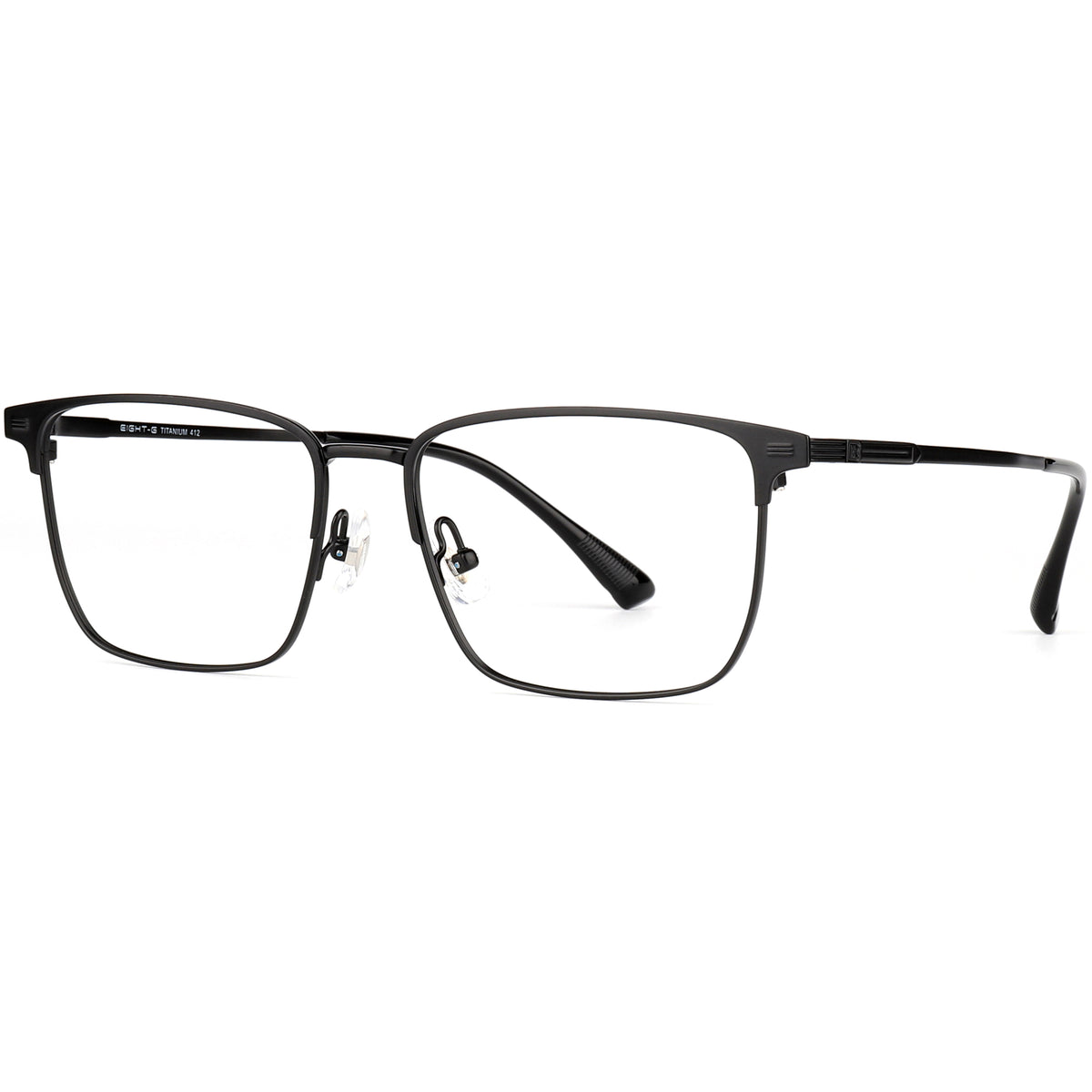 Square Glasses EF1158 - Wide Frames for Men with Larger Heads