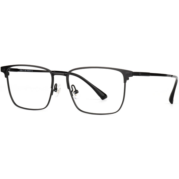Square Glasses EF1158 - Wide Frames for Men with Larger Heads