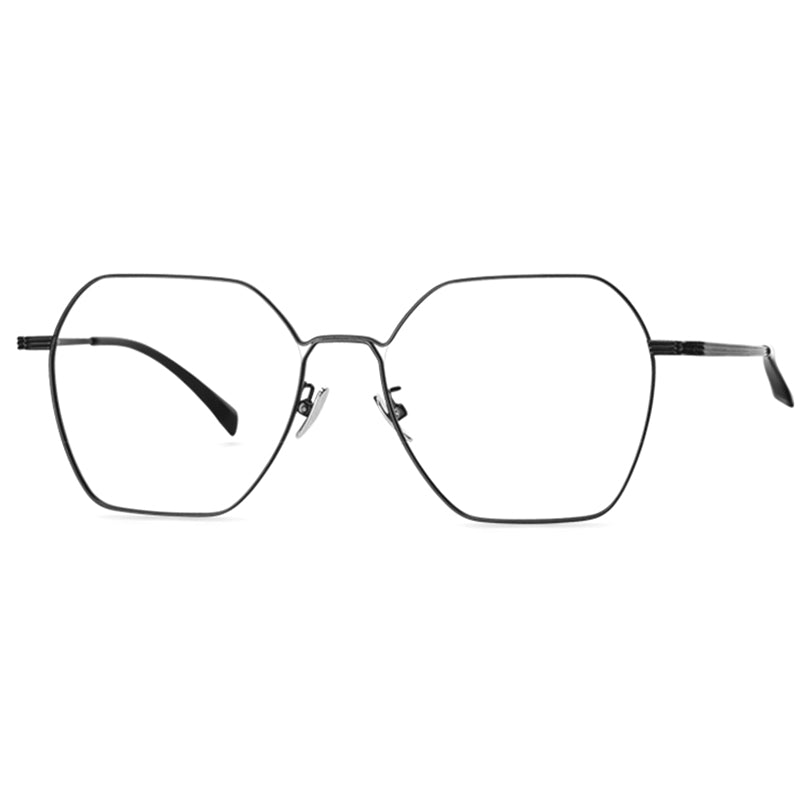 Geometric Glasses A2494 - Wide Frames for Men with Larger Heads