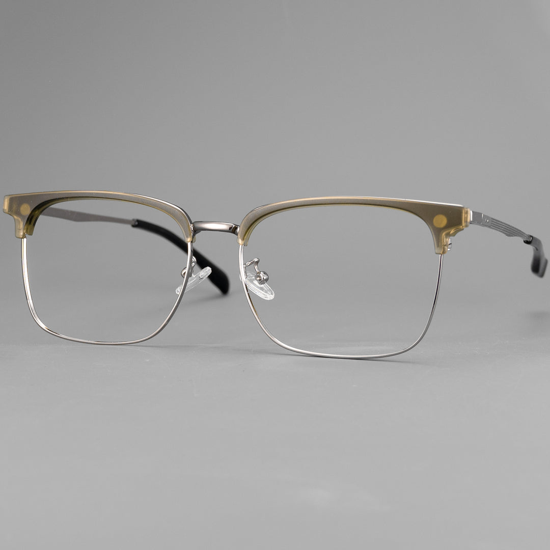 Browline Glasses EF1093 - Wide Frames for Men with Larger Heads
