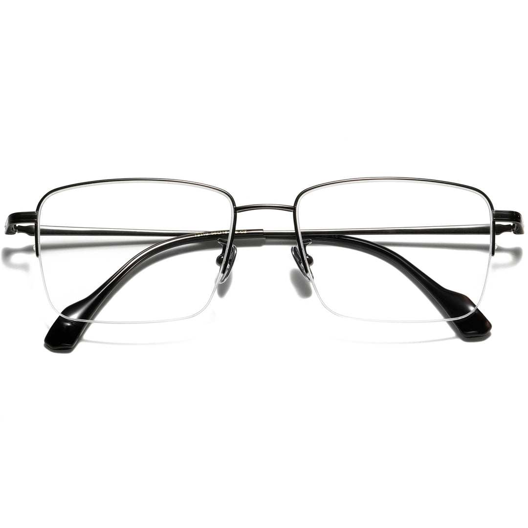 Square Glasses EF1133 - Wide Frames for Men with Larger Heads