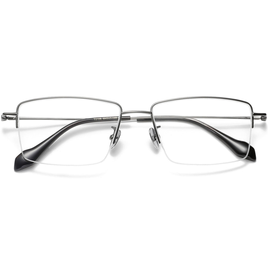 Rectangle Glasses EF1138 - Wide Frames for Men with Larger Heads