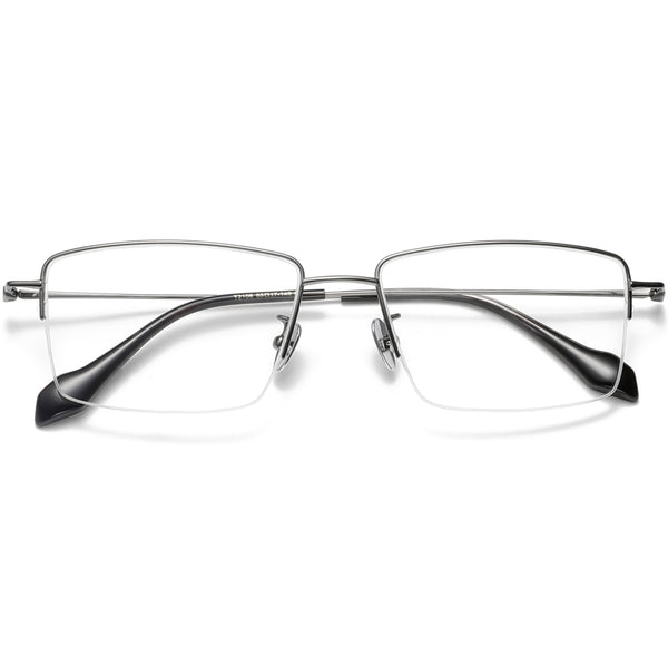 Rectangle Glasses EF1138 - Wide Frames for Men with Larger Heads