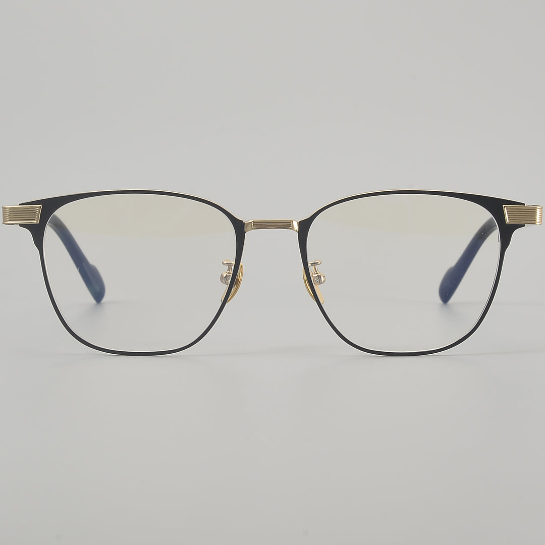 Square Glasses EF1124 - Wide Frames for Men with Larger Heads