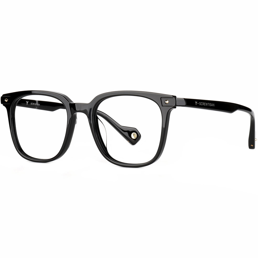 Square Glasses ST1018 - Wide Frames for Men with Larger Heads