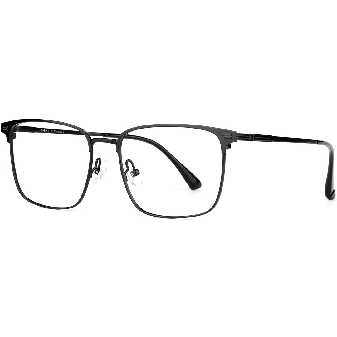 Square Glasses EF1159 - Wide Frames for Men with Larger Heads