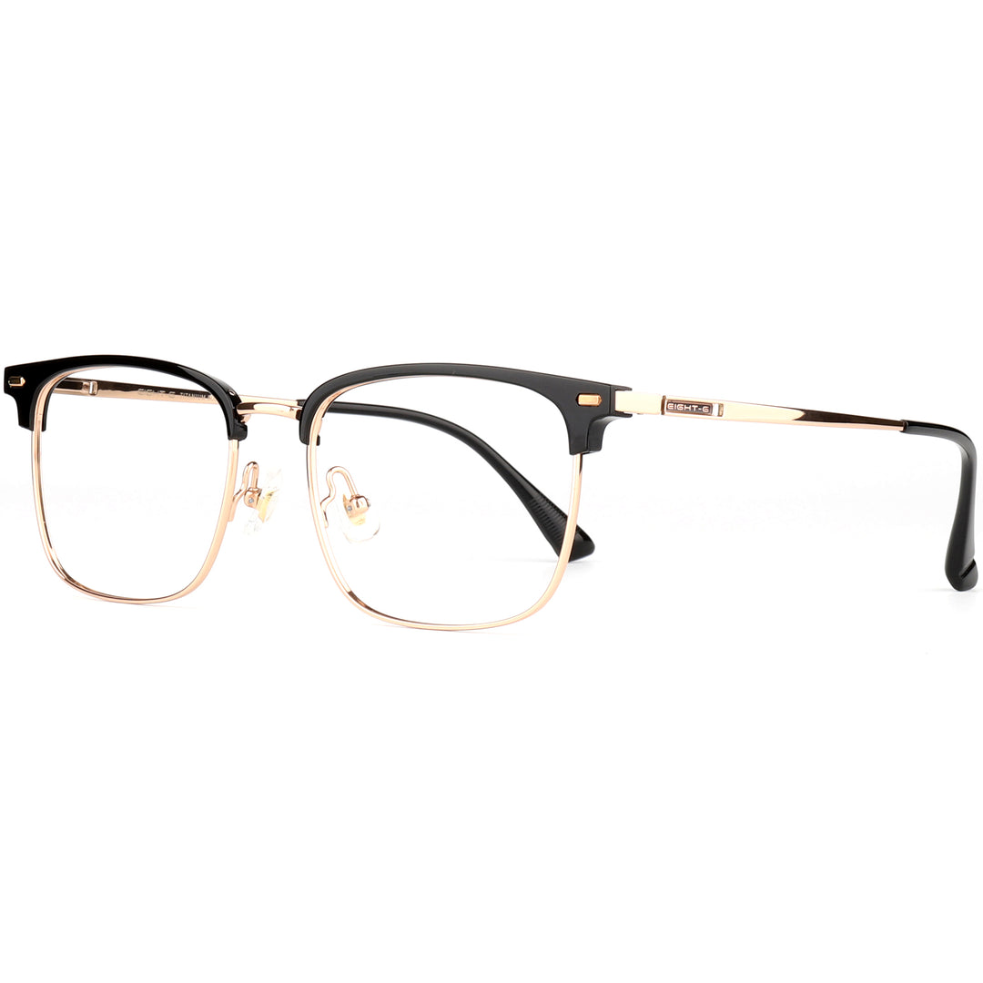Browline Glasses EF1157 - Wide Frames for Men with Larger Heads