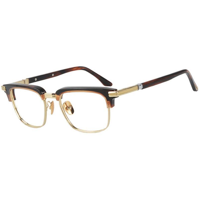 Browline Glasses EF1028 - Wide Frames for Men with Larger Heads