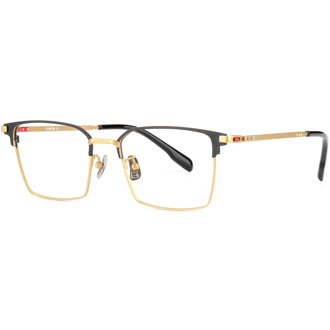 Square Glasses EF1181 - Wide Frames For Men With Larger Heads