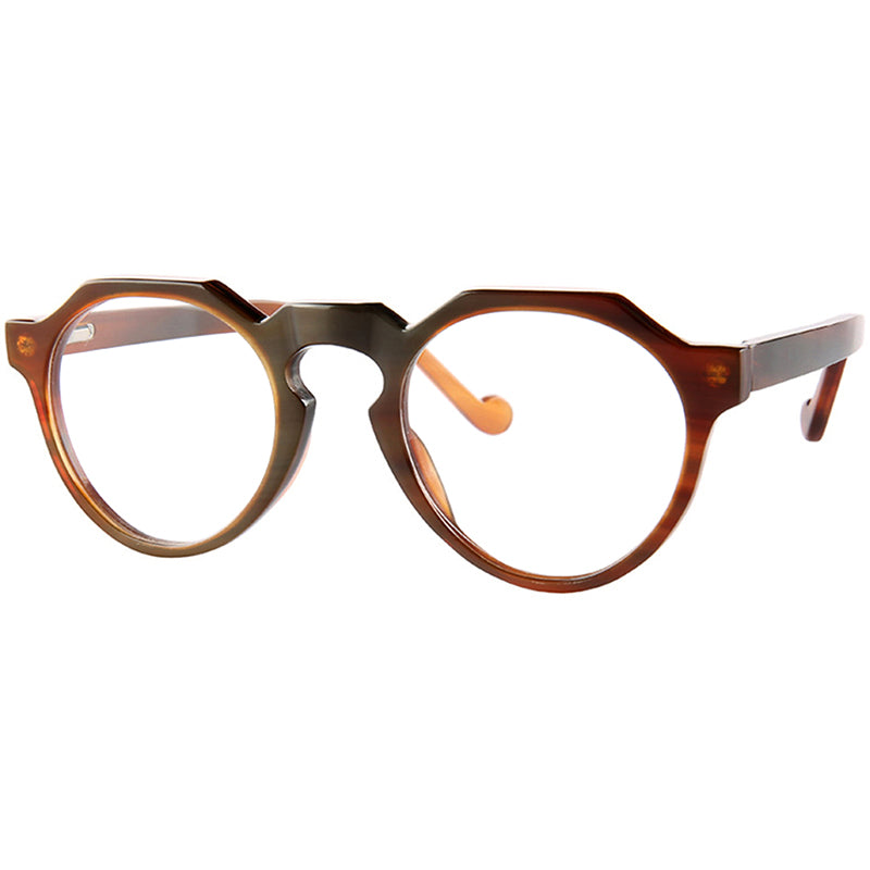 Buffalo Horn Round Glasses NJ1159