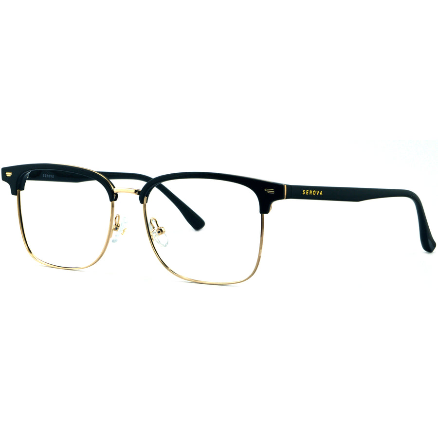 Browline Glasses EF1001 - Wide Frames for Men with Larger Heads
