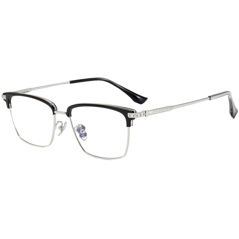 Browline Glasses EF1031 - Wide Frames for Men with Larger Heads
