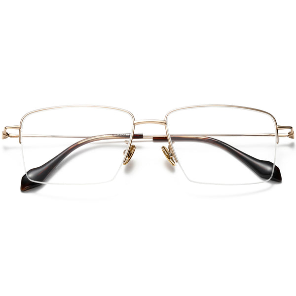 Square Glasses EF1137 - Wide Frames for Men with Larger Heads