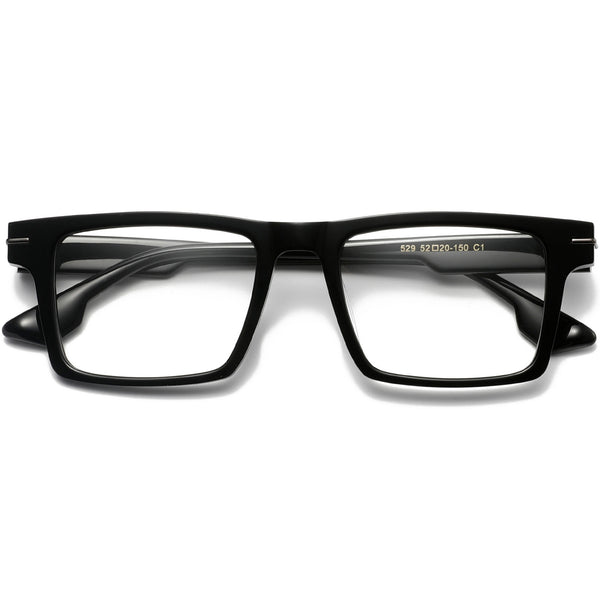 Rectangle Glasses EF1107 - Wide Frames for Men with Larger Heads