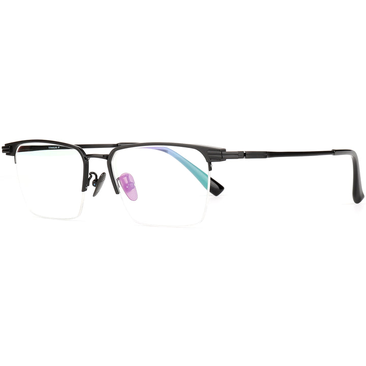 Square Glasses EF1113 - Wide Frames for Men with Larger Heads