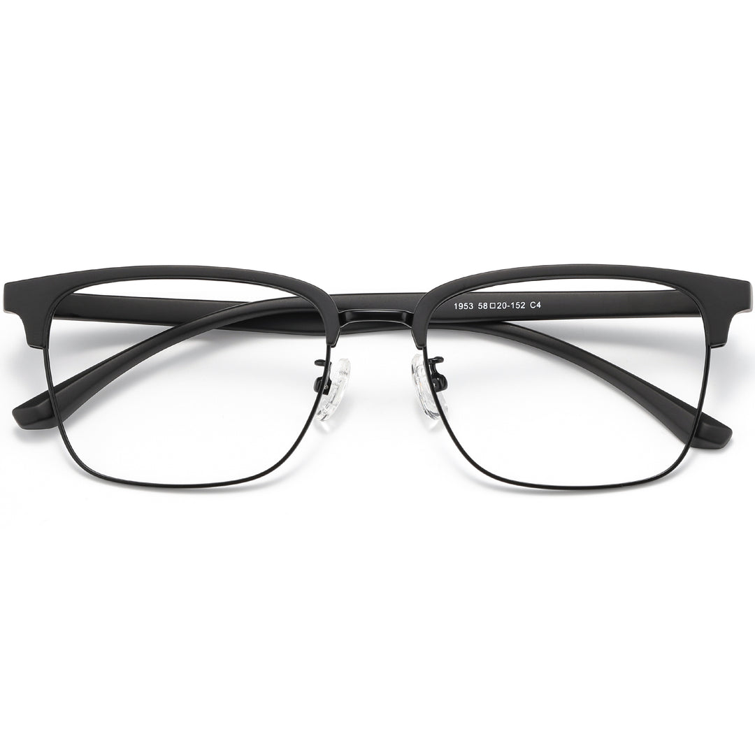 Browline Glasses EF1041 - Wide Frames for Men with Larger Heads