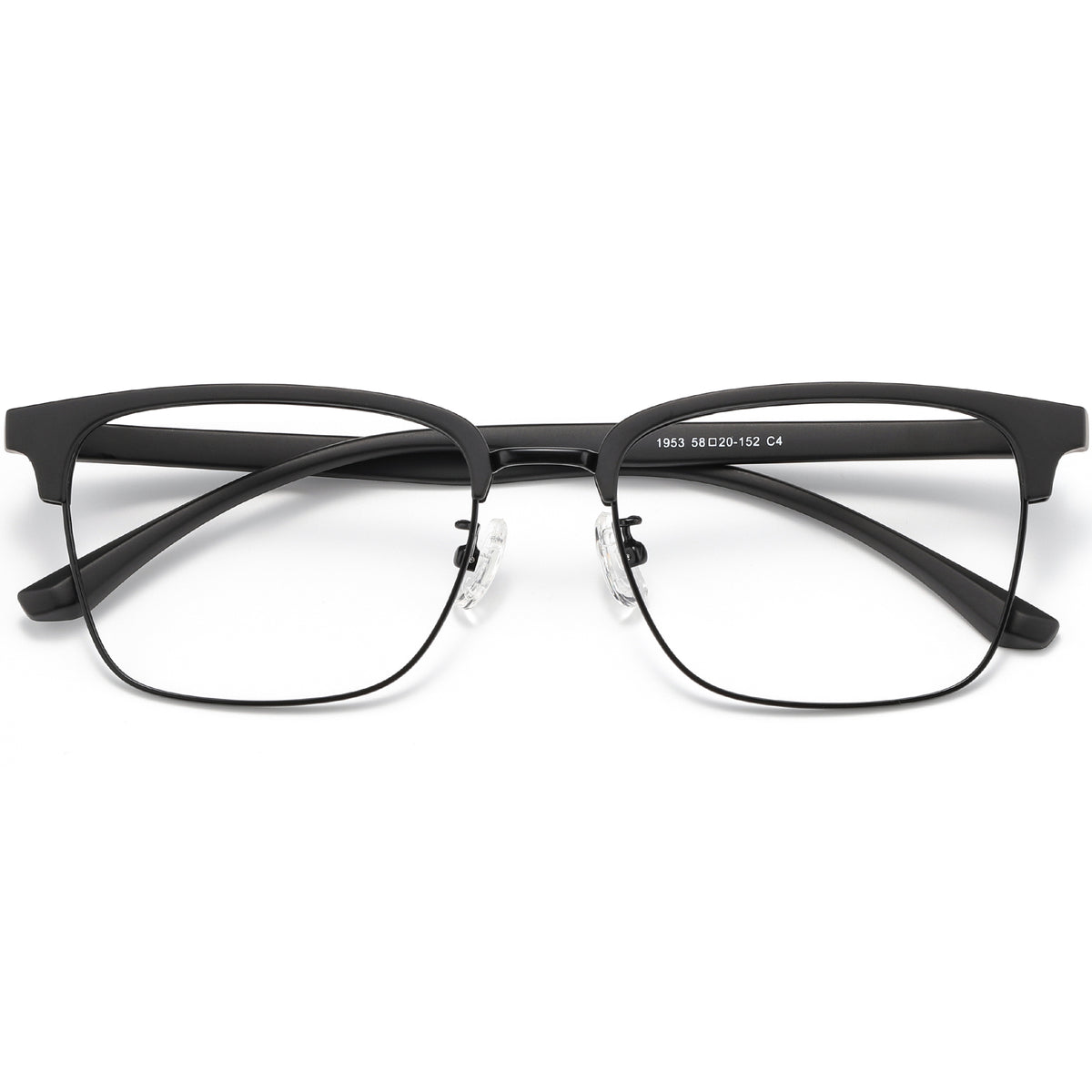 Browline Glasses EF1041 - Wide Frames for Men with Larger Heads