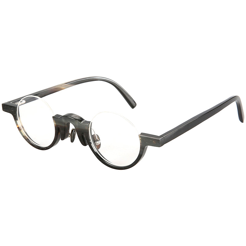Buffalo Horn Round Glasses NJ1126