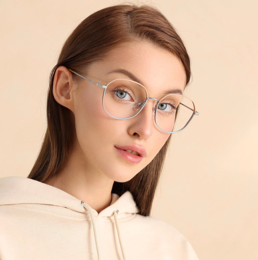 Geometric Glasses MW1262 - Wide Frames for Men with Larger Heads