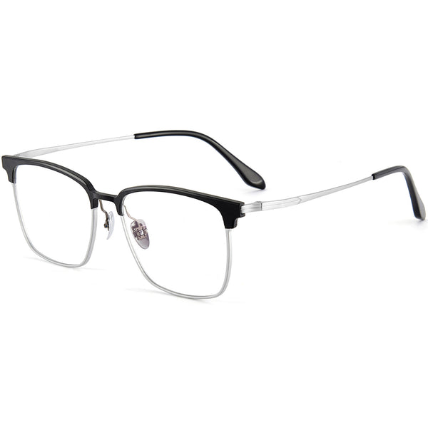 Square Glasses EF1075 - Wide Frames For Men With Larger Heads
