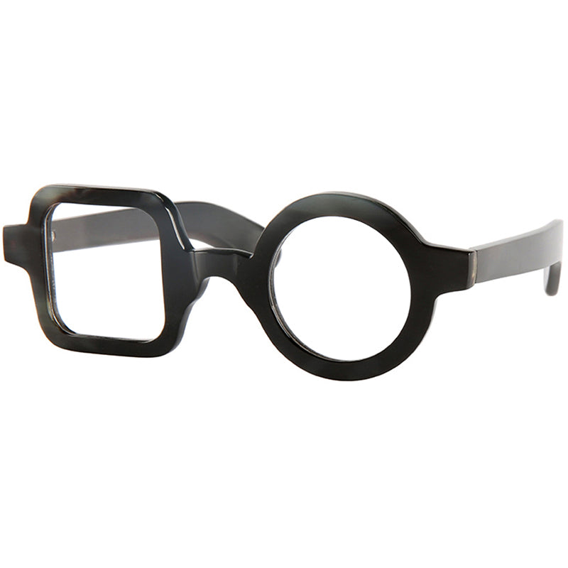 Buffalo Horn Geometric Glasses NJ1217