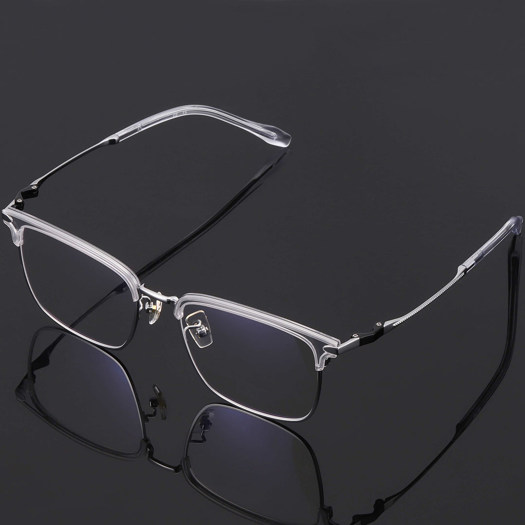 Browline Glasses EF1066 - Wide Frames For Men With Larger Heads