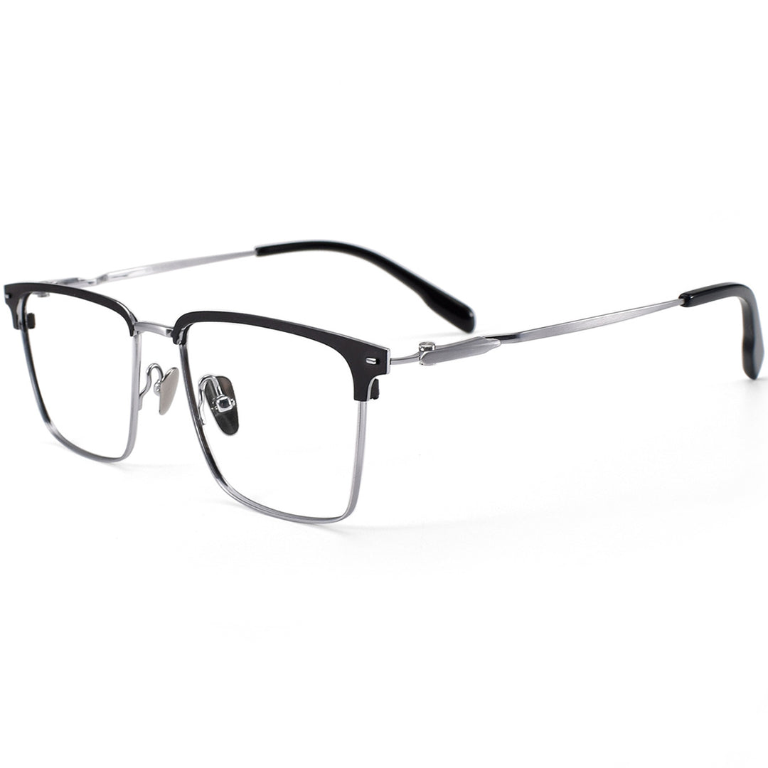 Browline Glasses EF1123 - Wide Frames for Men with Larger Heads