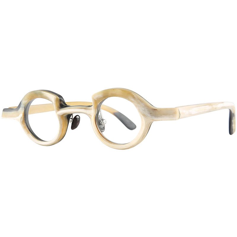 Buffalo Horn Round Glasses NJ1069