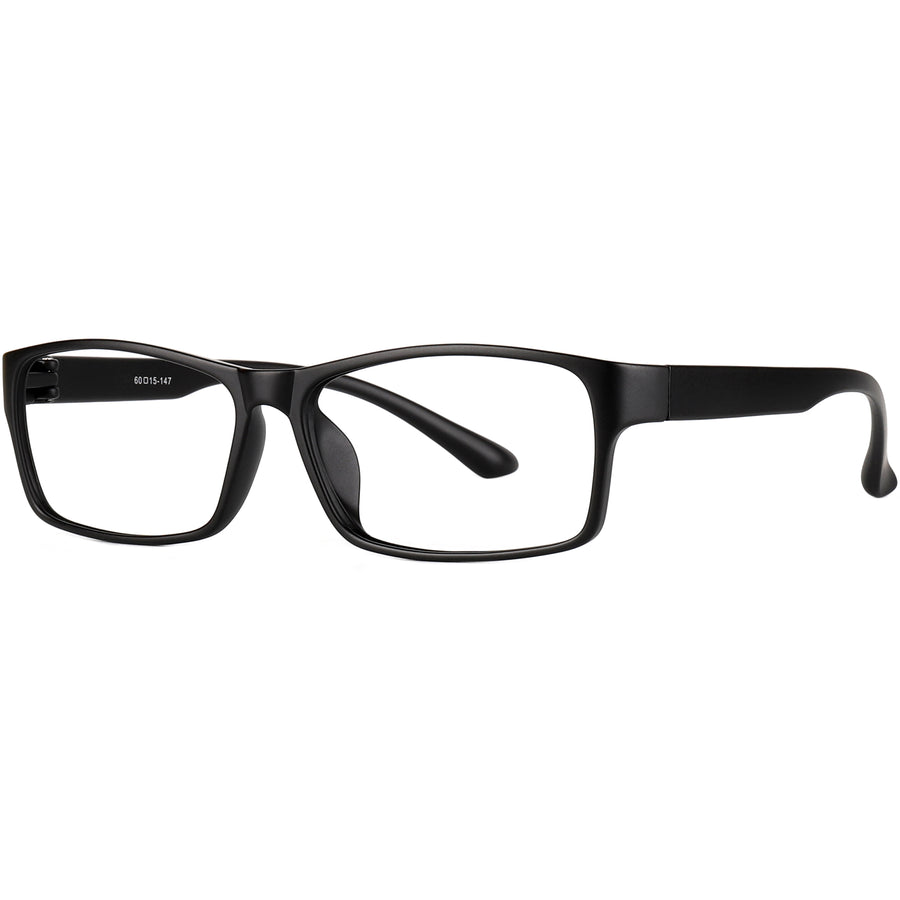 Rectangle Glasses EF1109 - Wide Frames for Men with Larger Heads